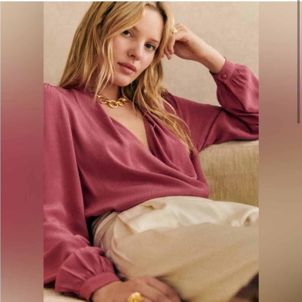 Sezane Pink Blouse